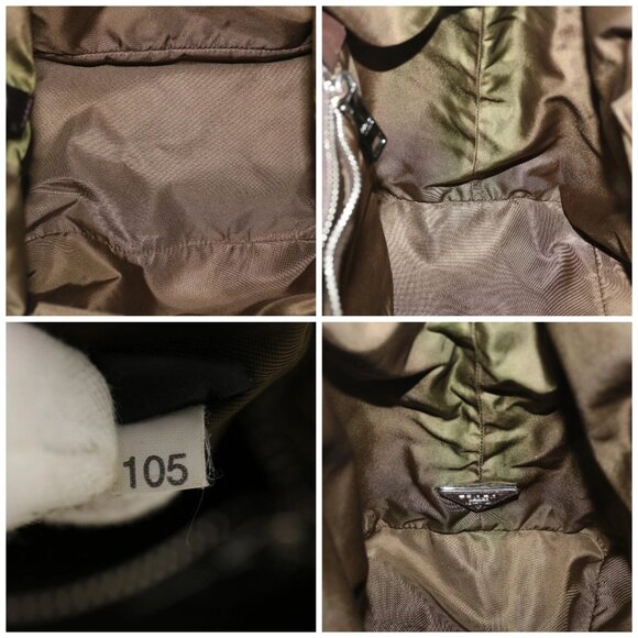 PRADA Hand Bag Nylon 2way Khaki Auth fm1303 - Picture 15 of 16